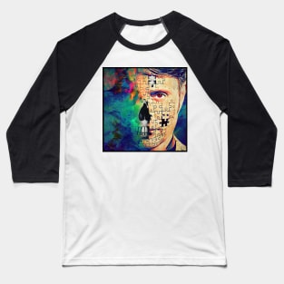 Hannibal Lecter Puzzle Skull - What Lies Beneath Baseball T-Shirt